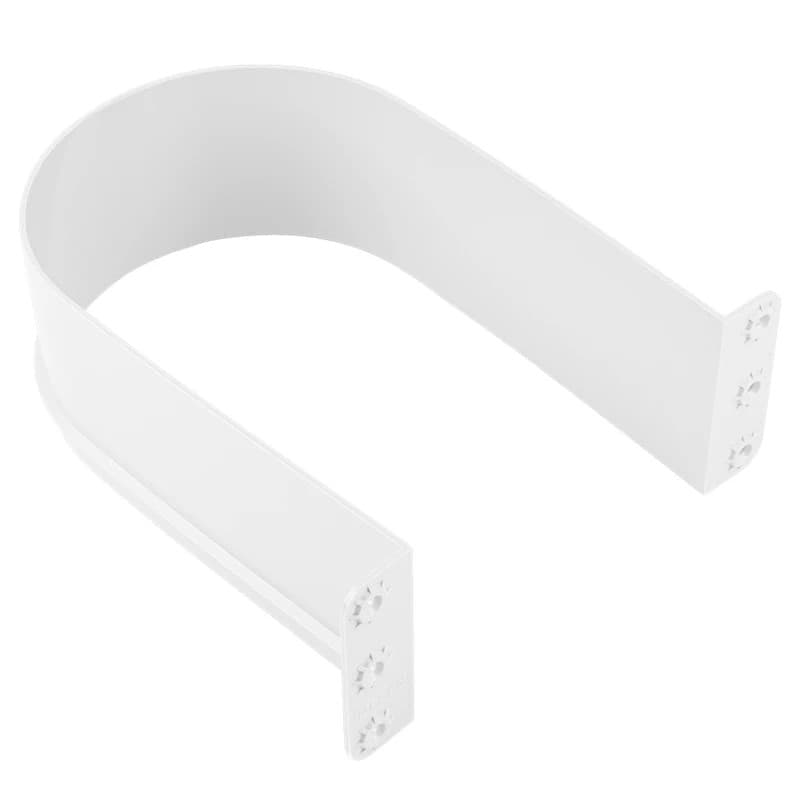 Пластиковий обмежувач для сифона W=160 L=245 H=86 R=80 білий Mesan