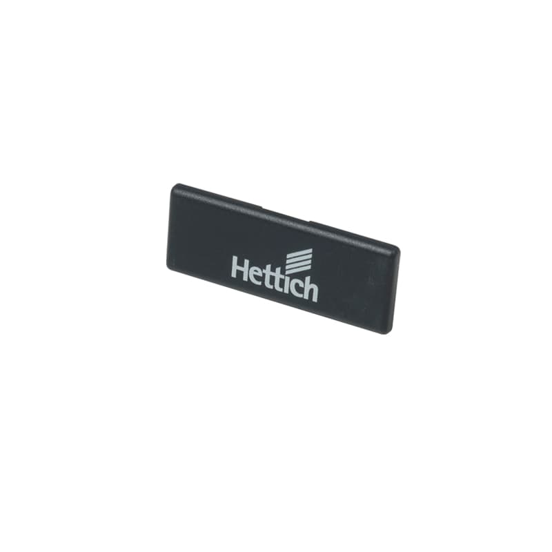 Заглушка для Sensys 165 , пластик антрацитового кольору, з логотипом (9099871) Hettich