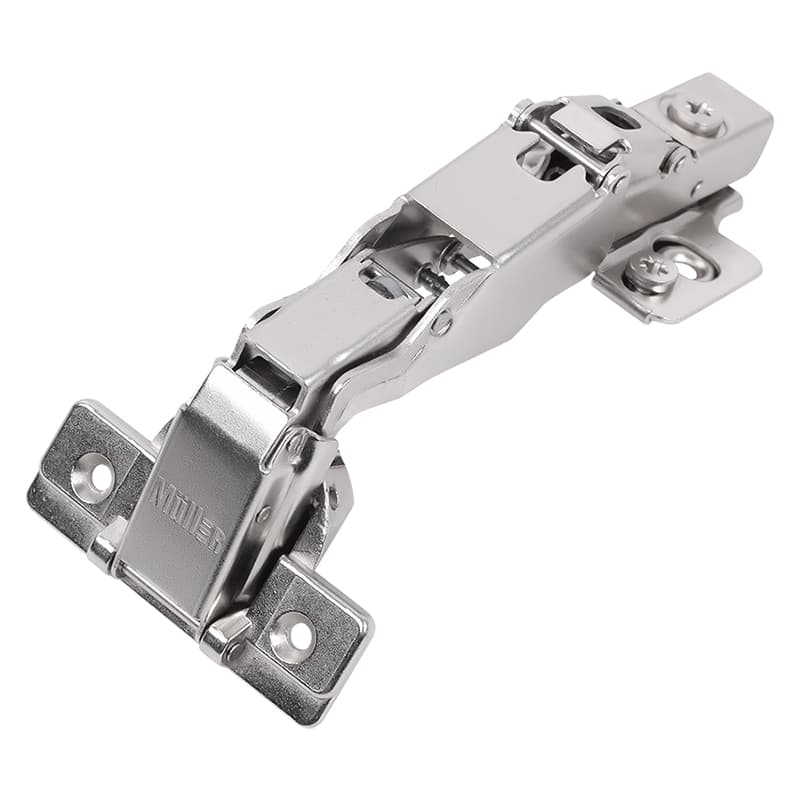 Завіса Clip-On, 165°, трансформер, з дотягувачем, нікель, 3D Muller Profi Line