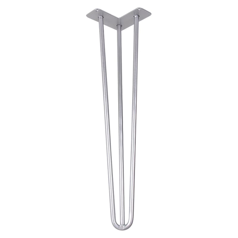 Ніжка меблева HAIRPIN Leg 3ROD Big h55см срібна Ніжка меблева HAIRPIN Leg 3ROD Big h55см срібна