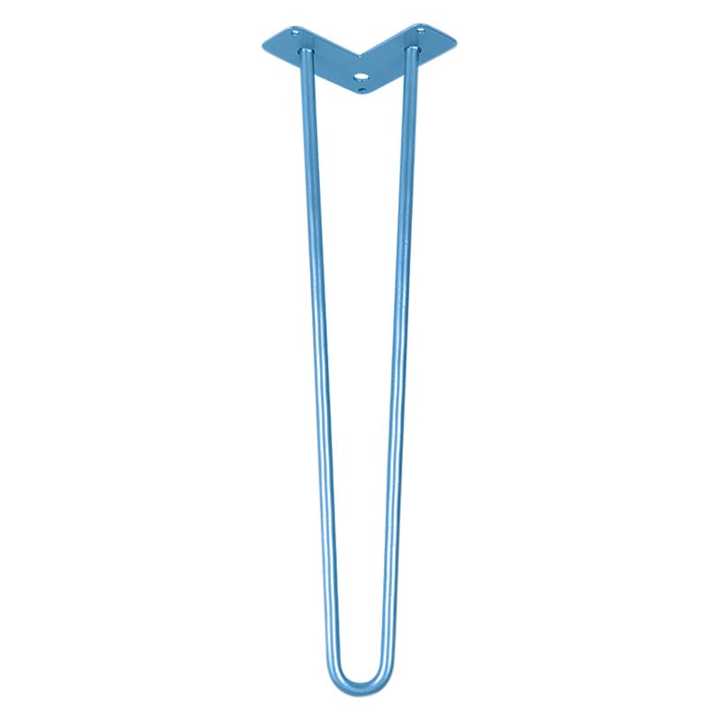 Ножка мебельная HAIRPIN Leg 2ROD Big h55см голубая Ножка мебельная HAIRPIN Leg 2ROD Big h55см голубая