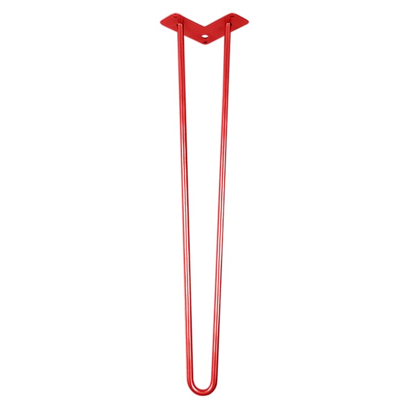 Ніжка меблева HAIRPIN Leg 2ROD Big h71см червона