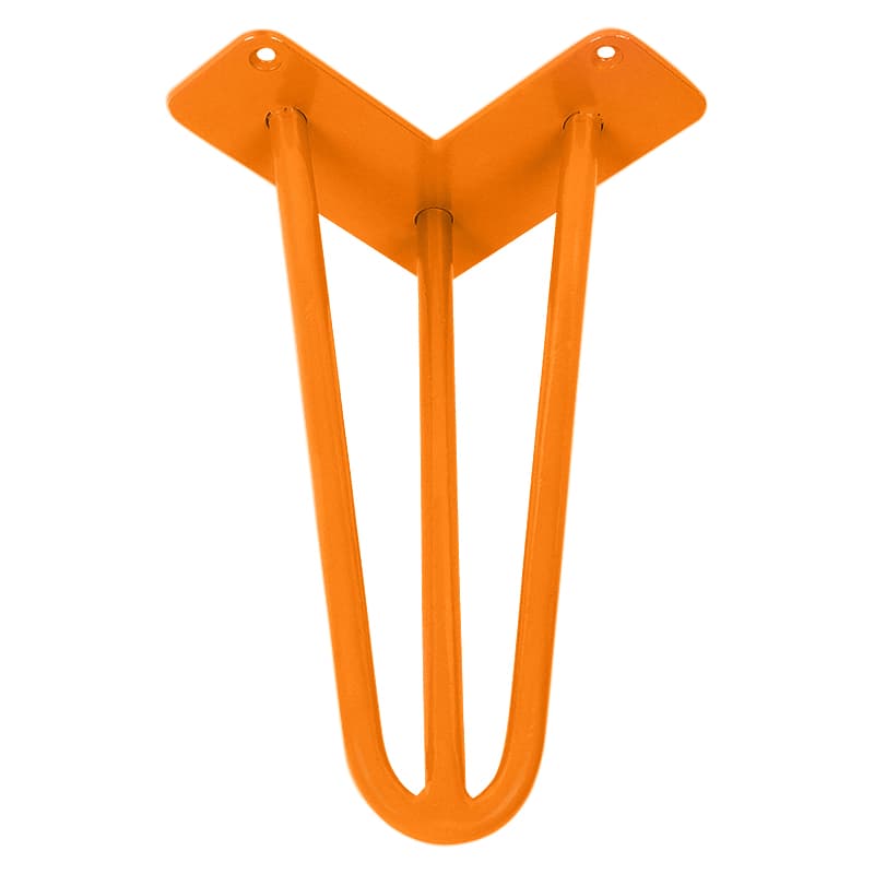 Ножка мебельная HAIRPIN Leg 3ROD Small h15см оранжевая Ножка мебельная HAIRPIN Leg 3ROD Small h15см оранжевая