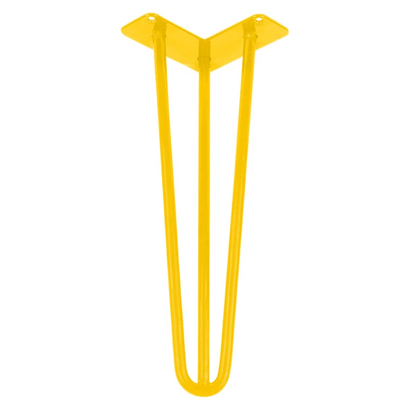 Ножка мебельная HAIRPIN Leg 3ROD Small h36см желтая Ножка мебельная HAIRPIN Leg 3ROD Small h36см желтая
