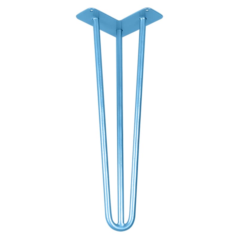 Ножка мебельная HAIRPIN Leg 3ROD Small h41см голубая Ножка мебельная HAIRPIN Leg 3ROD Small h41см голубая
