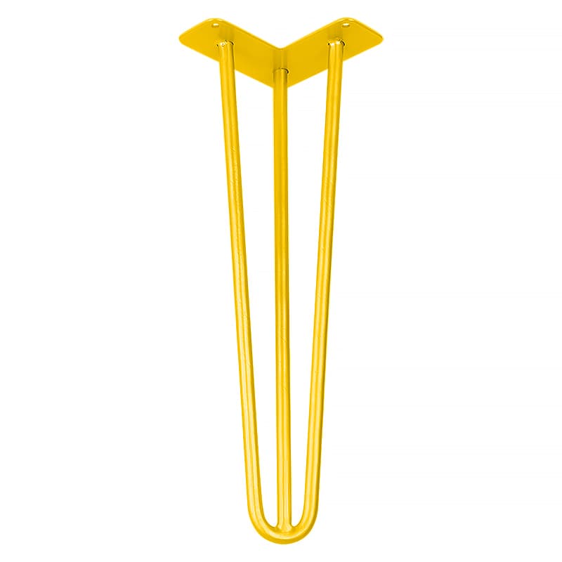 Ніжка меблева HAIRPIN Leg 3ROD Small h41см жовта Ніжка меблева HAIRPIN Leg 3ROD Small h41см жовта
