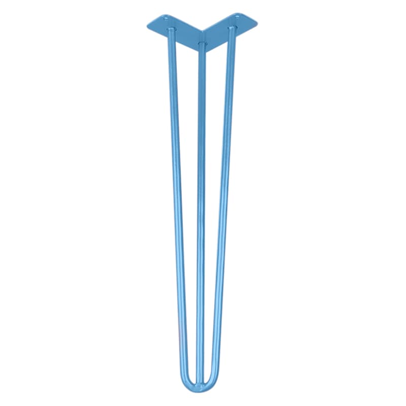 Ножка мебельная HAIRPIN Leg 3ROD Big h55см голубая Ножка мебельная HAIRPIN Leg 3ROD Big h55см голубая