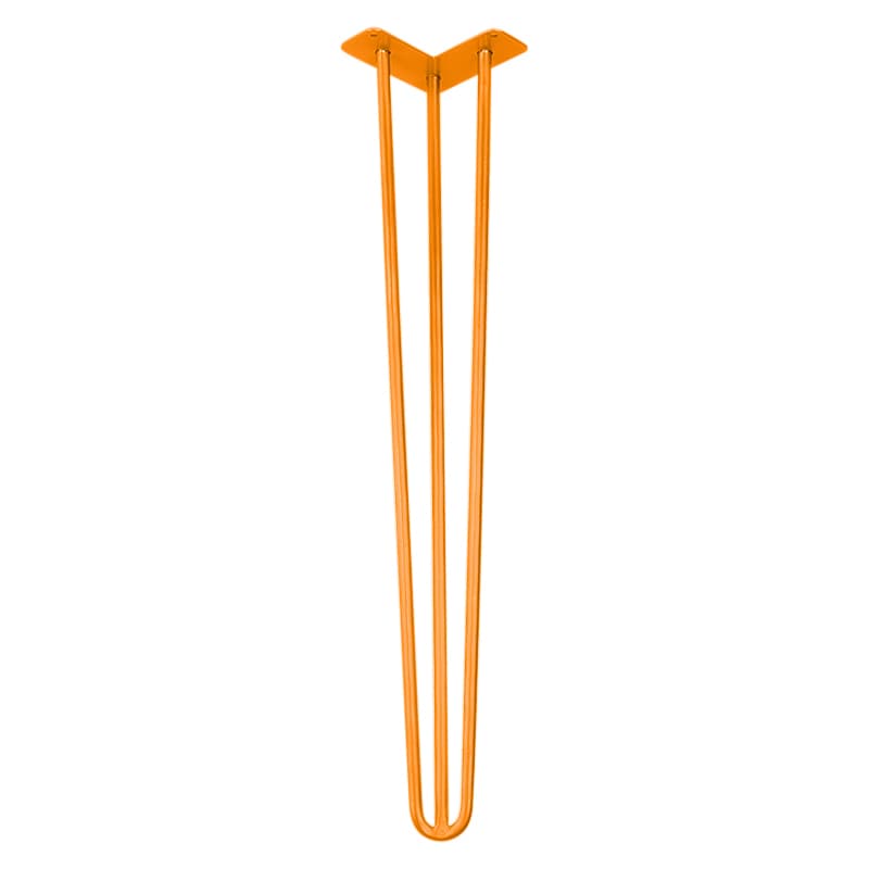Ножка мебельная HAIRPIN Leg 3ROD Big h71см оранжевая Ножка мебельная HAIRPIN Leg 3ROD Big h71см оранжевая