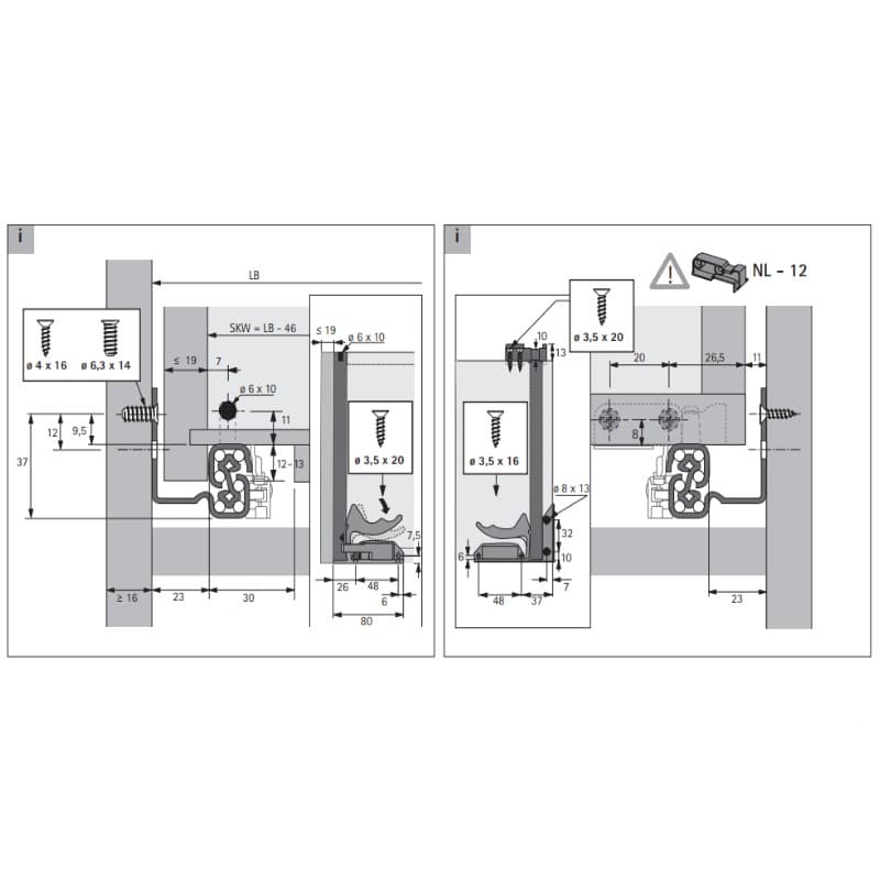 Quadro V6.Silent System L=300 повн.в. ліва, ДСП до 19 мм (9225673) Hettich Quadro V6.Silent System L=300 повн.в. ліва, ДСП до 19 мм (9225673) Hettich
