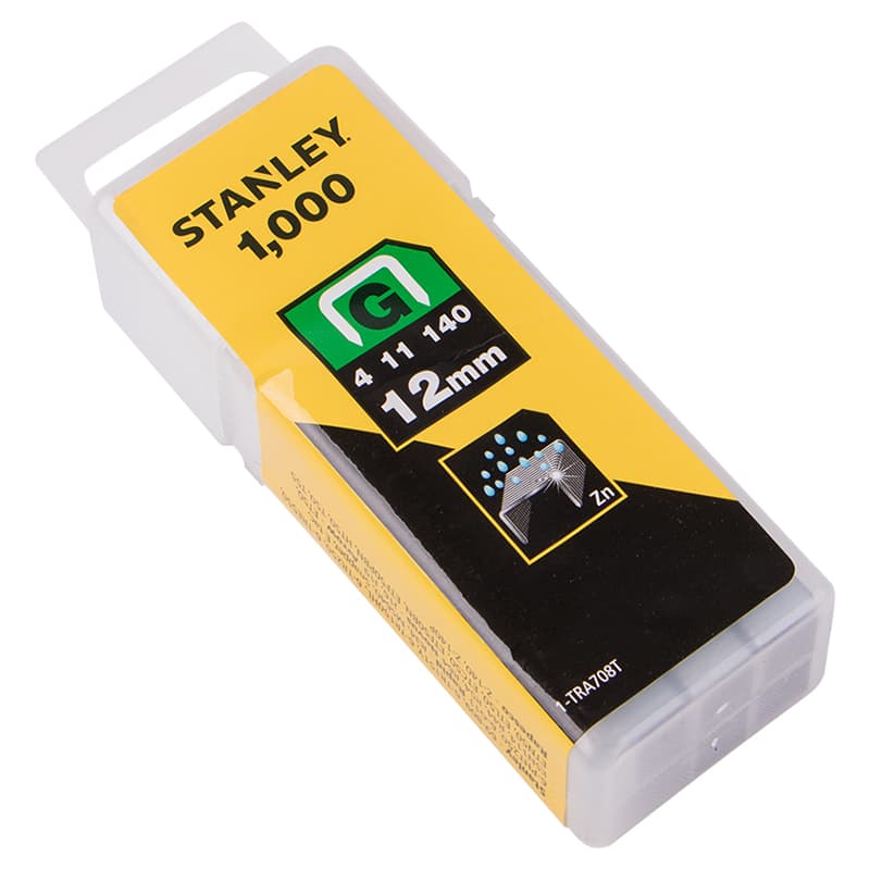 Скоби тип G 12мм, 1000шт (1-TRA708T) Stanley