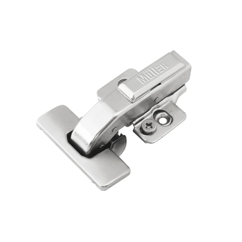 Петля Clip-On, 90° равнолежащая, с доводчиком, никель, 3D Muller Profi Line Петля Clip-On, 90° равнолежащая, с доводчиком, никель, 3D Muller Profi Line