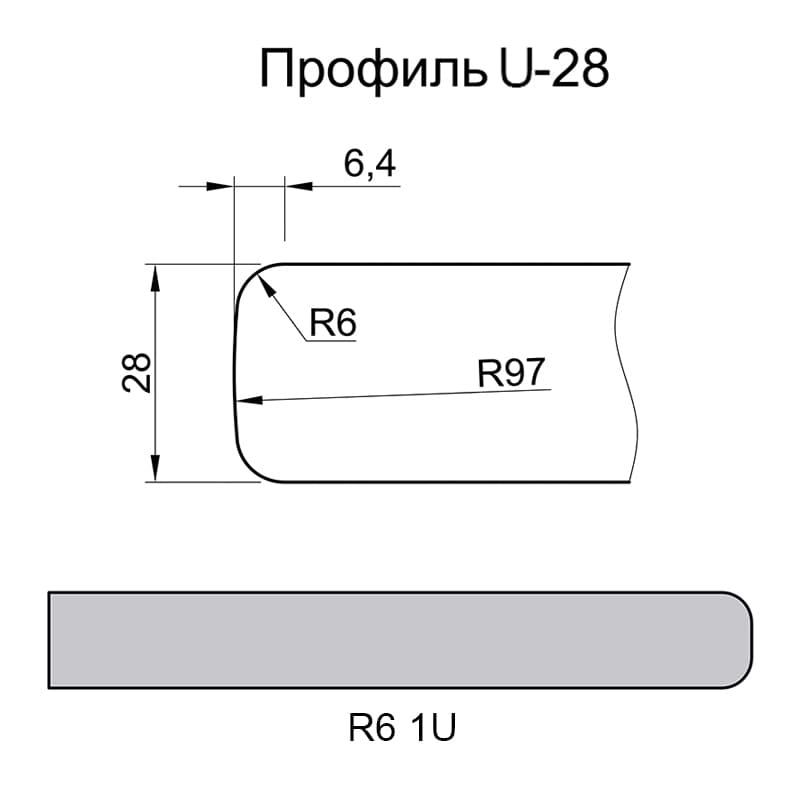 Стільниця Luxeform S495-1 U Бароко 4200х900х28мм м.п. Стільниця Luxeform S495-1 U Бароко 4200х900х28мм м.п.
