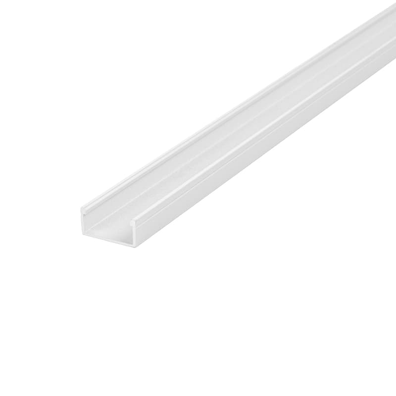 Профіль для LED-стрічки, НАКЛАДНИЙ, L = 2m, алюміній, порошк. білий Профіль для LED-стрічки, НАКЛАДНИЙ, L = 2m, алюміній, порошк. білий
