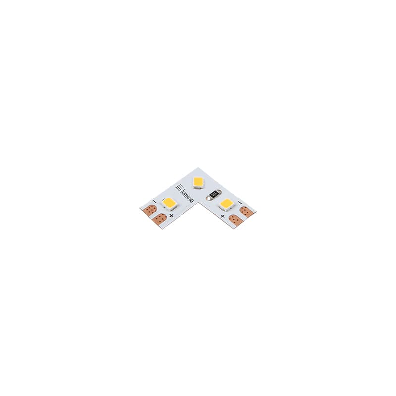 Кутовий з'єднувач PREMIUM LED-2835 SMD стрічки 120 LEDs/m, 0,14W, 12V, IP20, тепле світло Кутовий з'єднувач PREMIUM LED-2835 SMD стрічки 120 LEDs/m, 0,14W, 12V, IP20, тепле світло