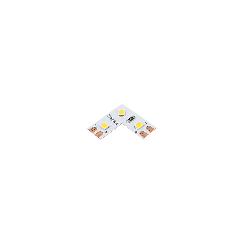 Кутовий з'єднувач для DECOR LED-2835 SMD стрічки 120 LEDs/m, 0,24W, 12V, IP20, денне світло
