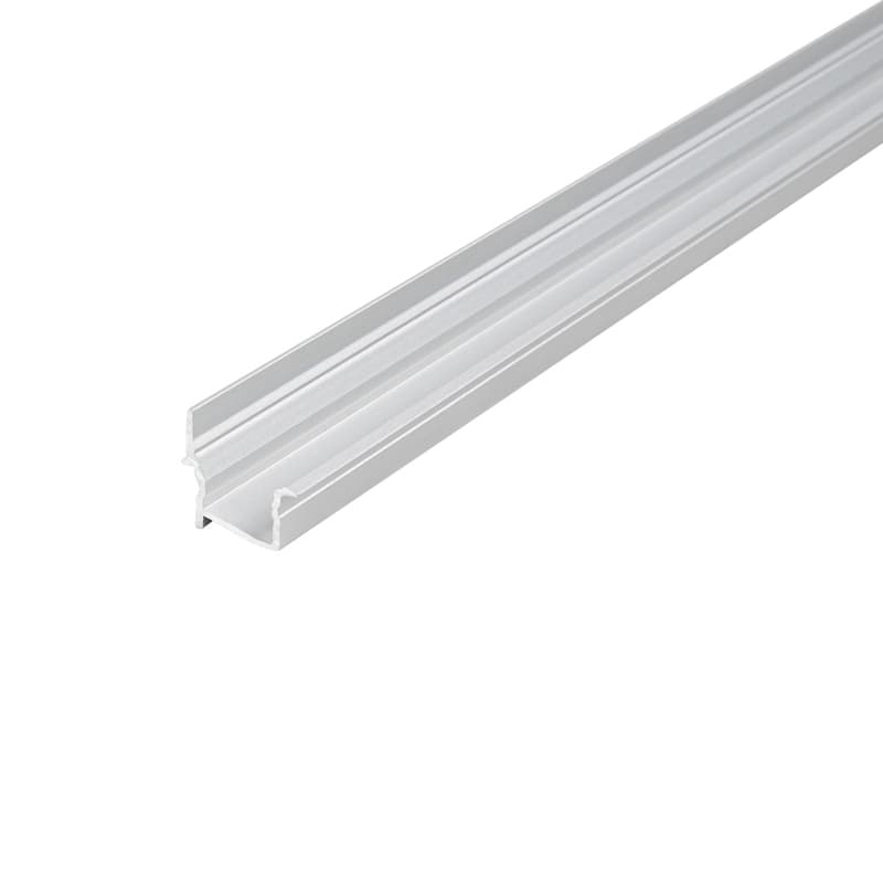 Профіль для LED-стрічки, ВРІЗНИЙ ІЗ ШТОРКОЮ, L = 3m, алюміній, анодоване срібло