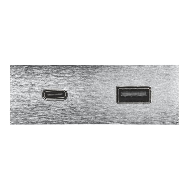 VersaPICK USB-розетка прямокутна, 1 USB порту (5V/9V, 3А / 2A), 110-220V, IP20, ZAMAK, нержавіюча сталь (06029Z00049) VersaPICK USB-розетка прямокутна, 1 USB порту (5V/9V, 3А / 2A), 110-220V, IP20, ZAMAK, нержавіюча сталь (06029Z00049)