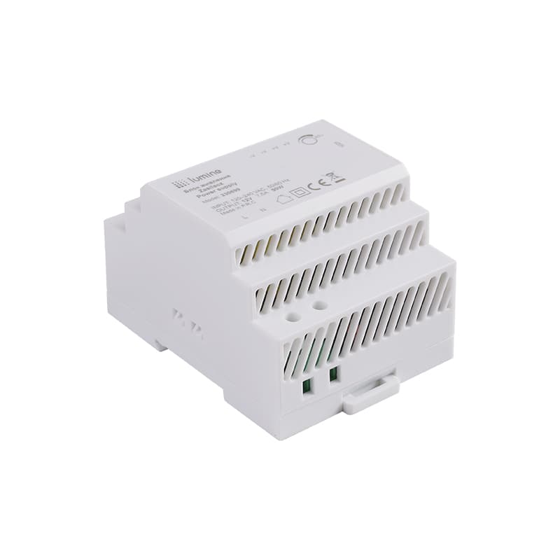 Блок живлення на DIN-рейку, 90W, 12V, IP20, пластик. корпус, Lumine