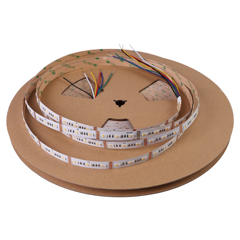 LED-стрічка 2835 SMD, 120 LEDs/m, 24W, 12V, IP20, RGB+CCT (3000-6500К) LED-стрічка 2835 SMD, 120 LEDs/m, 24W, 12V, IP20, RGB+CCT (3000-6500К)