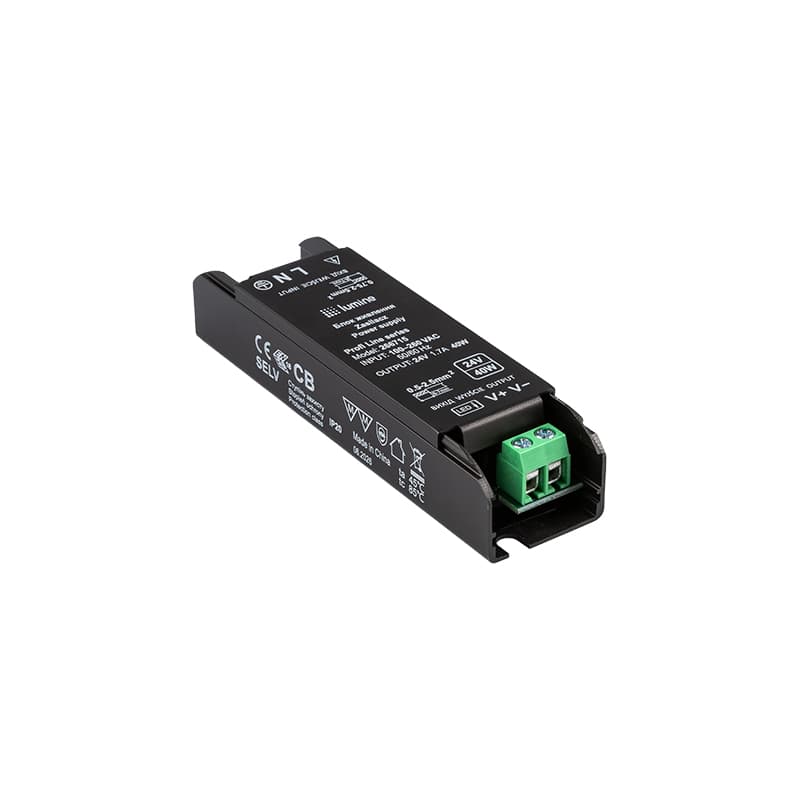 Блок живлення, 40W, 24V, IP20, метал. корпус, Lumine Profi line Блок живлення, 40W, 24V, IP20, метал. корпус, Lumine Profi line