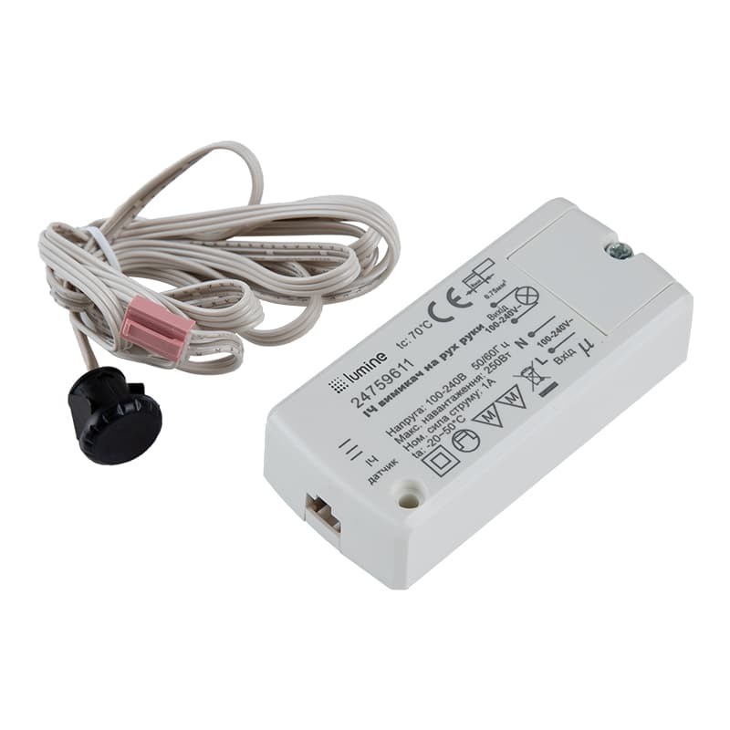 ІЧ сенсорний вимикач на рух руки, 220V/250W ІЧ сенсорний вимикач на рух руки, 220V/250W