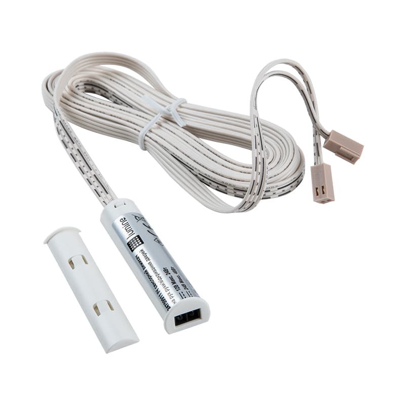 ІЧ сенсорний вимикач на відкр. дверей/рух руки з димув., 12V / 24V, 24W / 48W, білий ІЧ сенсорний вимикач на відкр. дверей/рух руки з димув., 12V / 24V, 24W / 48W, білий