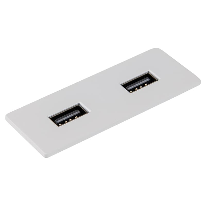 VersaPICK USB-розетка прямокутна, 2USB порту (5V/9V, 3А / 2A), 110-220V, IP20, ZAMAK, білий мат RAL9003 (06029Z00020) VersaPICK USB-розетка прямокутна, 2USB порту (5V/9V, 3А / 2A), 110-220V, IP20, ZAMAK, білий мат RAL9003 (06029Z00020)