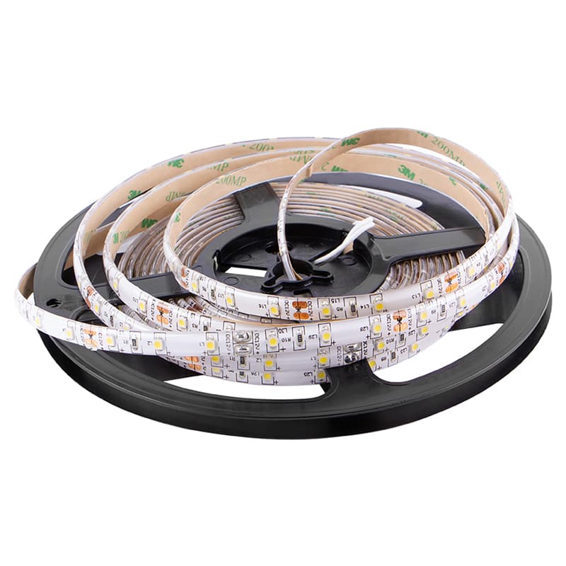 LED-3528 SMD лента, 60 LEDs/m, 4.8W, 12V, IP65, холодный белый свет, 6000К, L=1000mm LED-3528 SMD лента, 60 LEDs/m, 4.8W, 12V, IP65, холодный белый свет, 6000К, L=1000mm