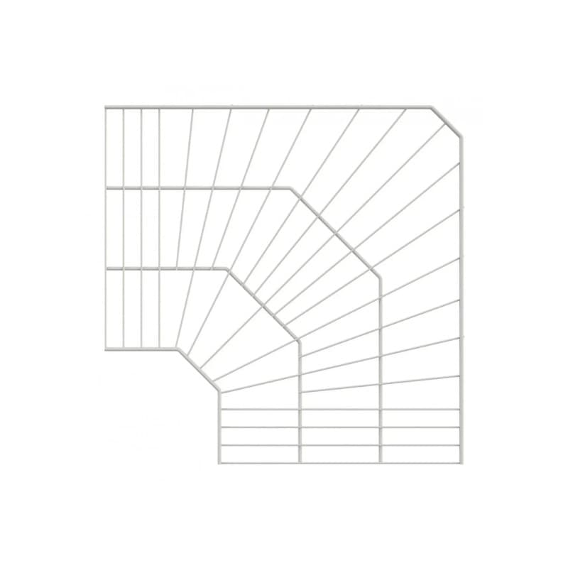 Полка угловая 600×406 mm white Полка угловая 600×406 mm white