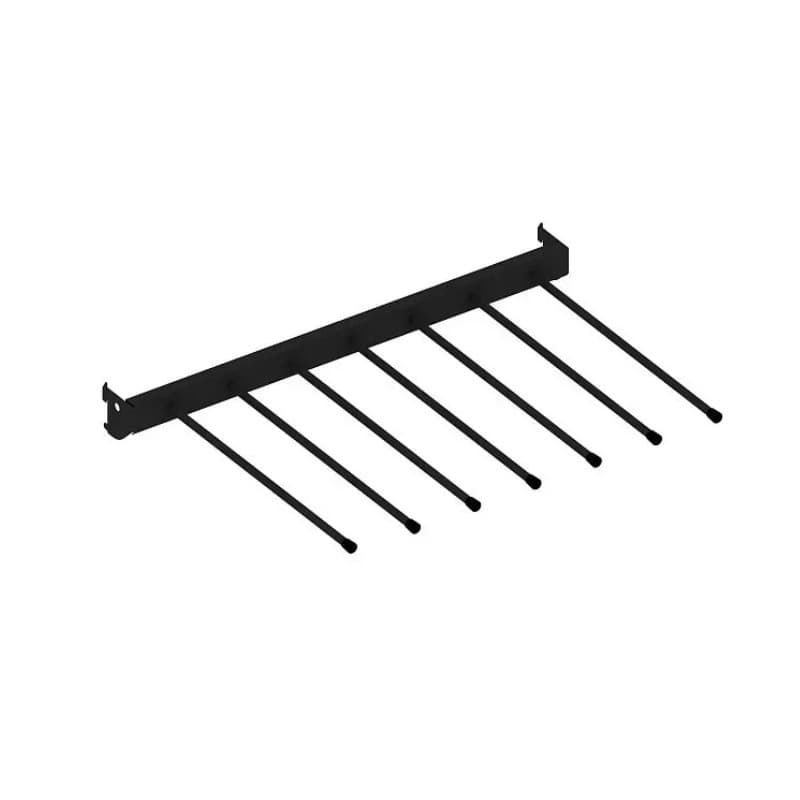 Универсальная полка с крючками 606×406 mm black (7 hooks) Универсальная полка с крючками 606×406 mm black (7 hooks)