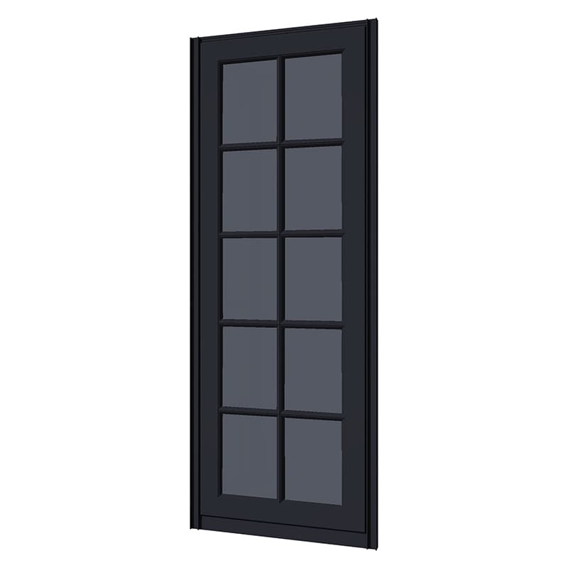 Двері STARKE Cantal модель 2 наповнення МДФ, дзеркало сатин графит