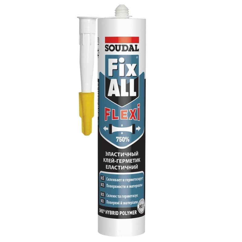 Клей-герметик FIX ALL Flexi черный 290 мл Soudal