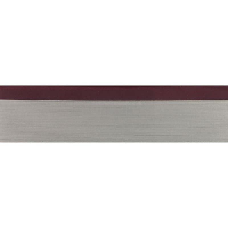 2768E Кромка ПММА Visions V-Nut Фиолетовый/Нержавейка 23х1,3мм (100 м.п.) REHAU