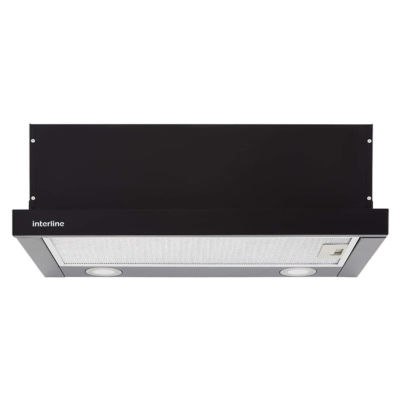 Вытяжка телескопическая SLIM BL A/60/2/T 600мм черная INTERLINE Вытяжка телескопическая SLIM BL A/60/2/T 600мм черная INTERLINE
