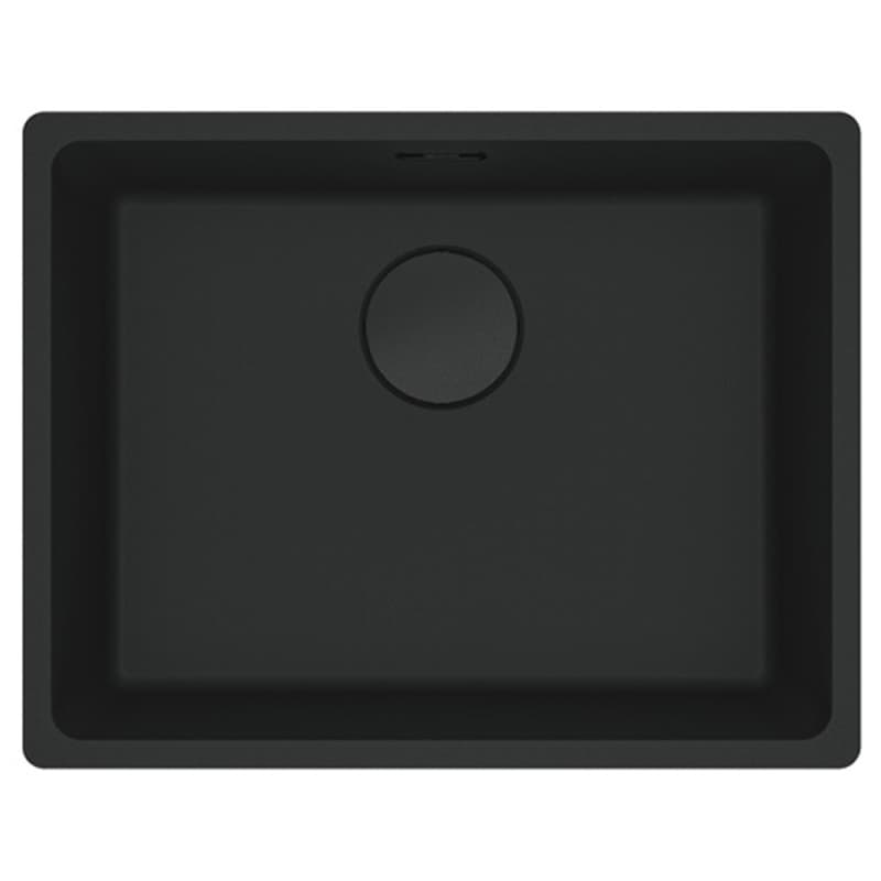 Мойка с сифоном гранит MRG 110-52 Black Edition черный матовый (мпс) Franke  (125.0699.228)