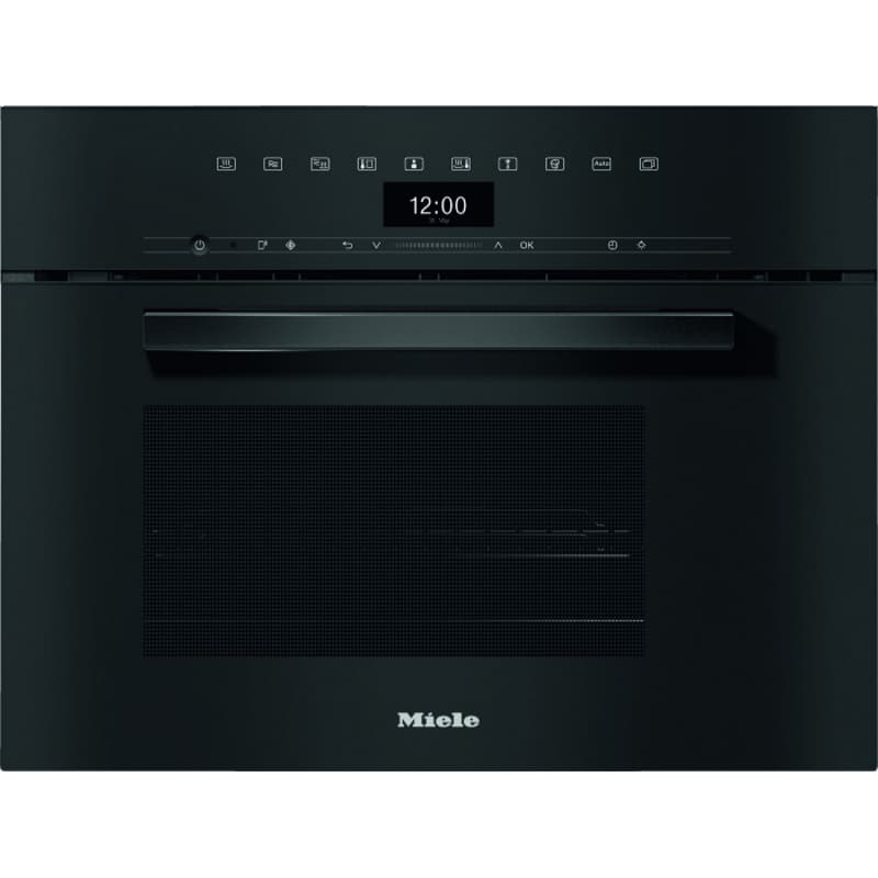 Встраиваемая комби-пароварка с СВЧ, 45 см DGM 7440 OBSW черный обсидиан Miele