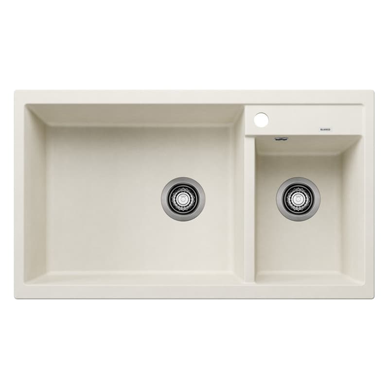 Мойка METRA 9 SILGRANIT (мпс./врезная) нежный белый (чаша слева) BLANCO (527121)