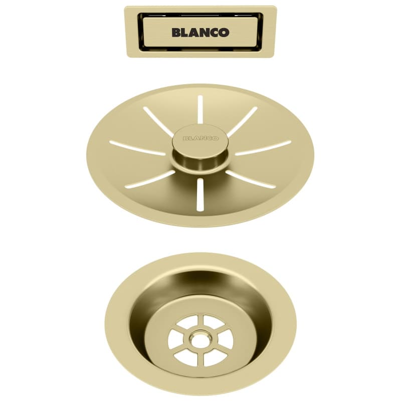 Набор декоративных элементов C-overflow и InFino в цвете satin gold (одна чаша) BLANCO (203476) Набор декоративных элементов C-overflow и InFino в цвете satin gold (одна чаша) BLANCO (203476)