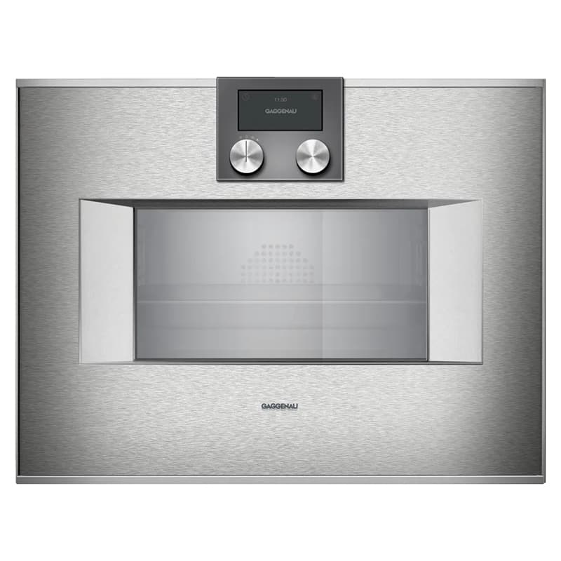 Компактна духова шафа-пароварка BS471112 ліва нержавіюча сталь за склом GAGGENAU Компактна духова шафа-пароварка BS471112 ліва нержавіюча сталь за склом GAGGENAU