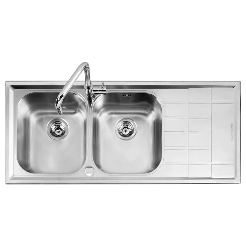 Мойка нерж. сталь B_LEVEL с двумя чашами 116x50см 1LLV120/2D Barazza