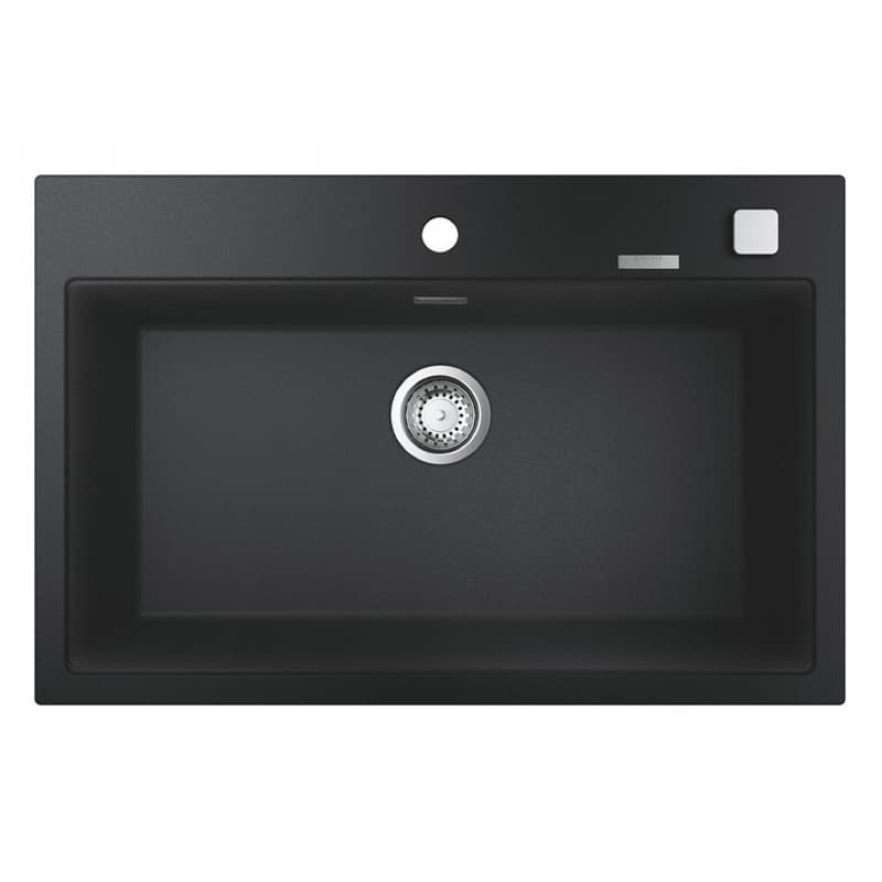 Мойка кухонная K700, гранит, прямоуголь., без крыла, 780x510x220мм, черный гранит Grohe (31652AP0) Мойка кухонная K700, гранит, прямоуголь., без крыла, 780x510x220мм, черный гранит Grohe (31652AP0)