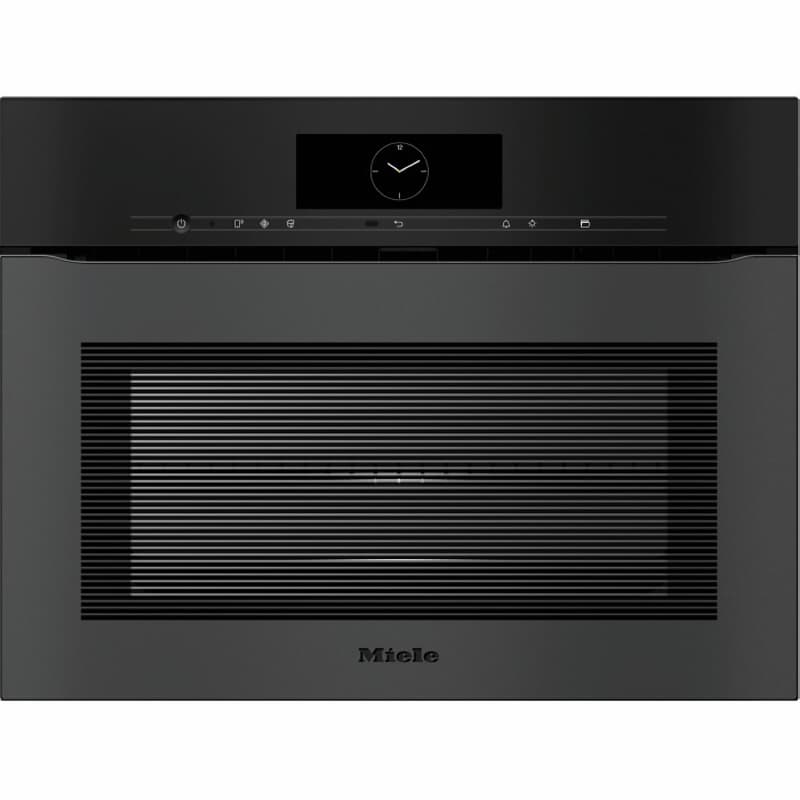 Компактный духовой шкаф с СВЧ H 7840 BMX черный матовый обсидиан Miele Компактный духовой шкаф с СВЧ H 7840 BMX черный матовый обсидиан Miele