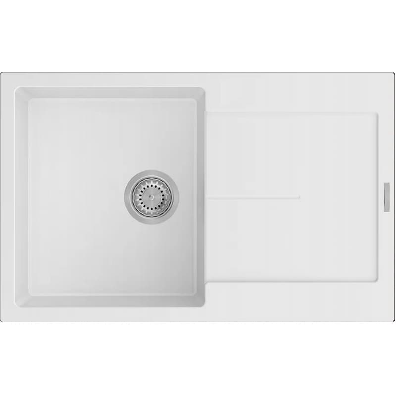 Мойка гранит Navio 79x50 Alpine White Fabiano