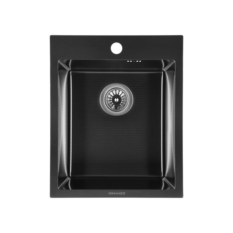 Мийка сталева Pravia S201 black honeycomb (410*500*220mm) Granado