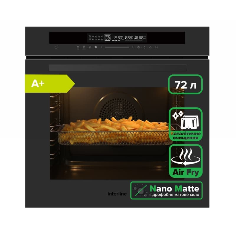 Духова шафа OEG 935 STG BA Pure Black Interline Духова шафа OEG 935 STG BA Pure Black Interline