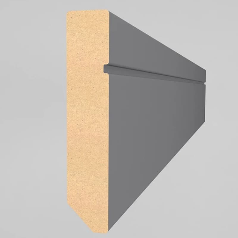Плінтус MDF AGT SPR-7028 723 Чорний шовк Soft Touch 2800х80х16 мм (уп.8 шт.)