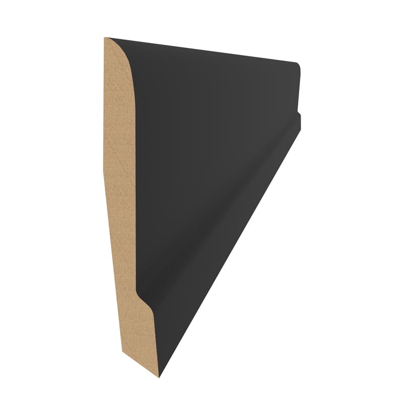 Плінтус MDF AGT SPR-7063 723 Чорний шовк Soft Touch 2800х80х9 мм (уп.12 шт.)