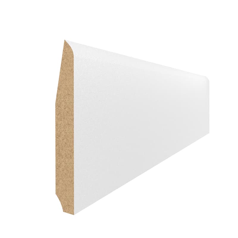 Плінтус MDF AGT SPR-5000-E 3082 Білий матовий 2800х79х9 мм (уп.10 шт.)