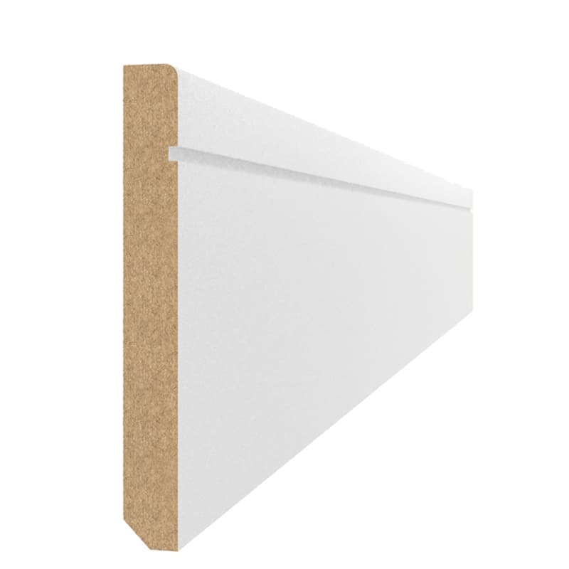 Плінтус MDF AGT SPR-9029 3082 Білий матовий 2800х100х12 мм (уп.10 шт.)