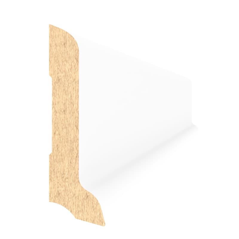Плінтус MDF AGT SPR-5040 734 Білий шовк (уп.12 шт.)